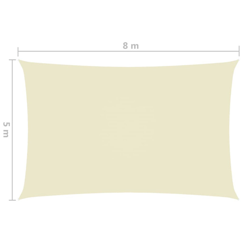 Ravensdale 4m x 6m Rectangular Shade Sail, Cream