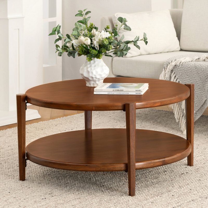 Table basse Delran Fontaine, Noyer
