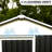 6 X 4 FT Outdoor Storage Shed With Rack Metal Garden Shed With Storage Shelves Bike Storage Tool Cabinet Box For Lawn Backyard Patio Use