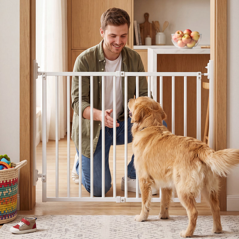 Stainless Steel Pressure Mounted Pet Gate