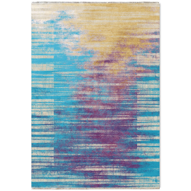 Tapis rectangulaire Piersiak avec envers antidérapant, Rectangle 4 pi x 7 pi 3 po