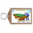 Personalized Billiards, Pool Player - Male Wooden Key Chain