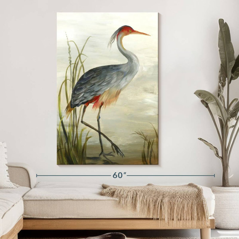 Grey Heron, reproduction sur toile, H 51 po x l 34 po x P 1,25 po