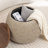 Pietsch Upholstered Round Storage Ottoman With Wooden Tray-505451945