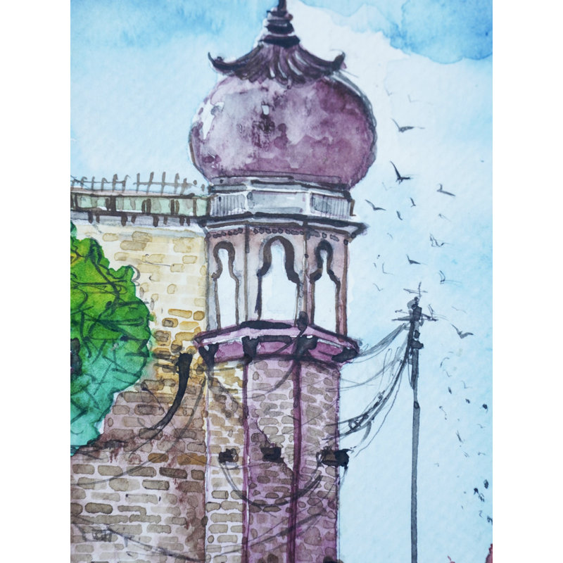Varanasi Ghat | Aquarelle de Shiva Pandey