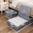Nikolin Stackable Plastic Underbed Storage Box with Double-Open Lid and Wheels-1459822034-1459822033