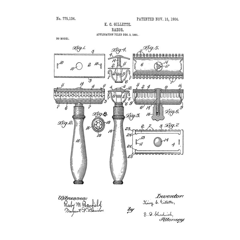 " Bath Time Patents III " by Studio W, 48" H x 32" W