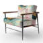 Chaise d'appoint abstraite rembourrée Abstract Geode-712842925