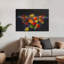 «Vibrant Fruit Splash Colorful Vibrant Contemporary Fruit Summer», impression murale-93481562