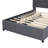 Jafrin Upholstered Platform Bed with Brick Pattern Headboard and Trundle-881874303-929568094