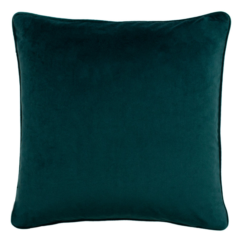 Fishback Geometric Square Cushion, Teal