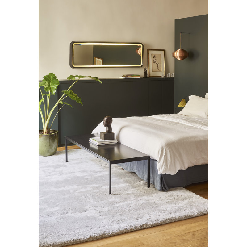Délice Silk Area Rug in Mastic, Rectangle 8'2" x 11'6"
