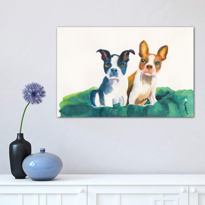 Let's Sit Together by Connie Collum - Wrapped Canvas Painting