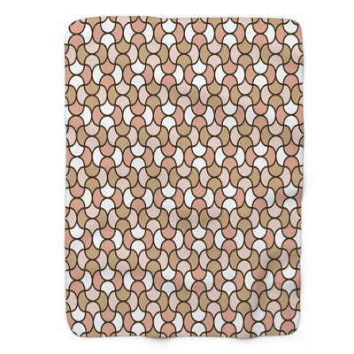 Sable rose - couverture sherpa de qualité supérieure 1 pièce