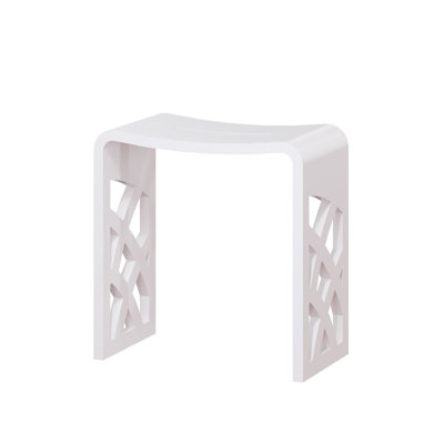 Casainc Riverside Freestanding Solid Surface Bathroom Shower Stool