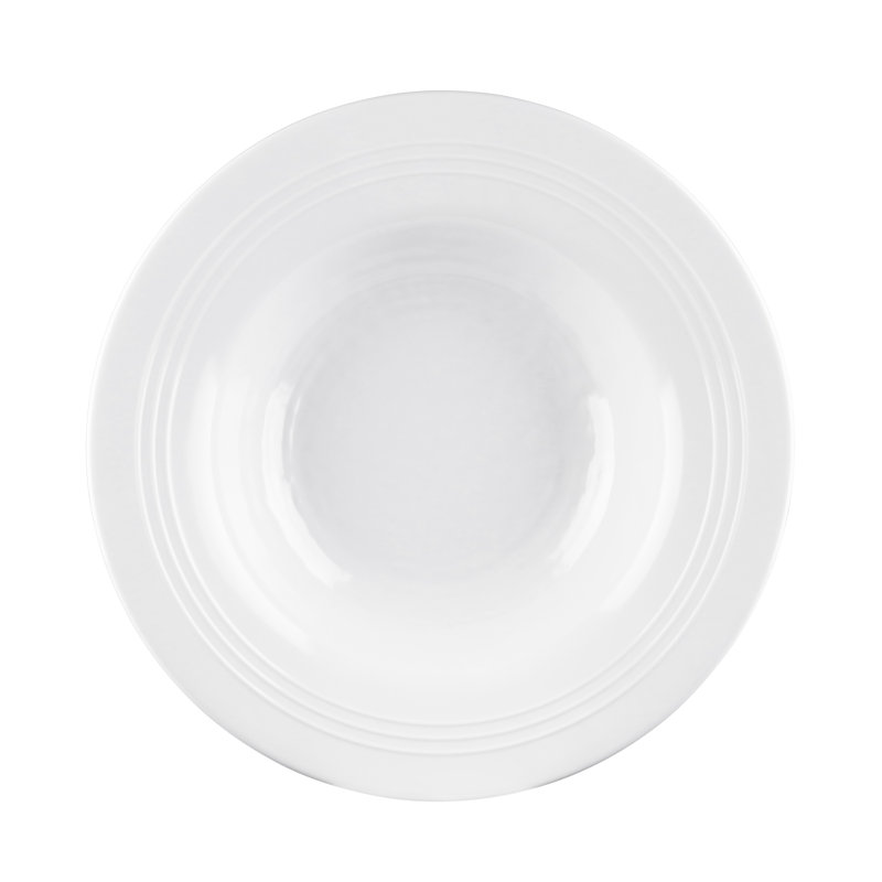 Elite Global Solutions Durango Melamine Pasta Dish, White Gloss