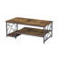 Caveney Coffee Table with Storage, Metal Structure, Industrial Cocktail Table