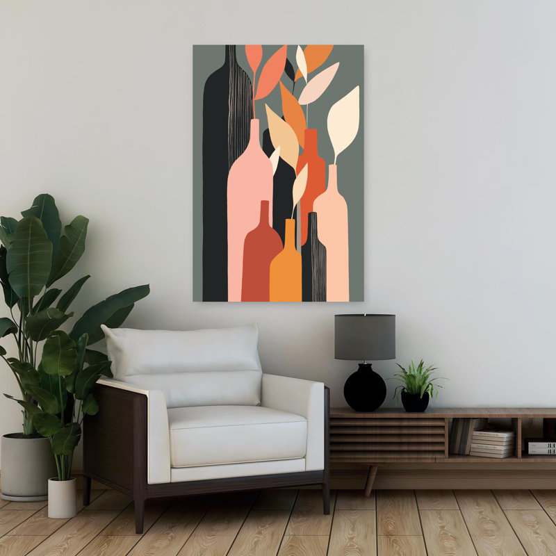 Art contemporain, art contemporain abstrait, H 24 po x l 16 po