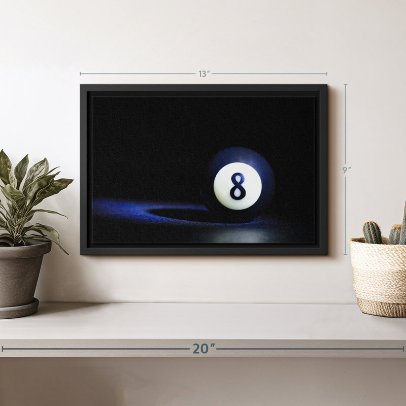 Impression sur toile 8 balles, H 9 po x l 13 po