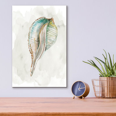 «Pastel Shell I» par Carol Robinson, art mural en verre acrylique