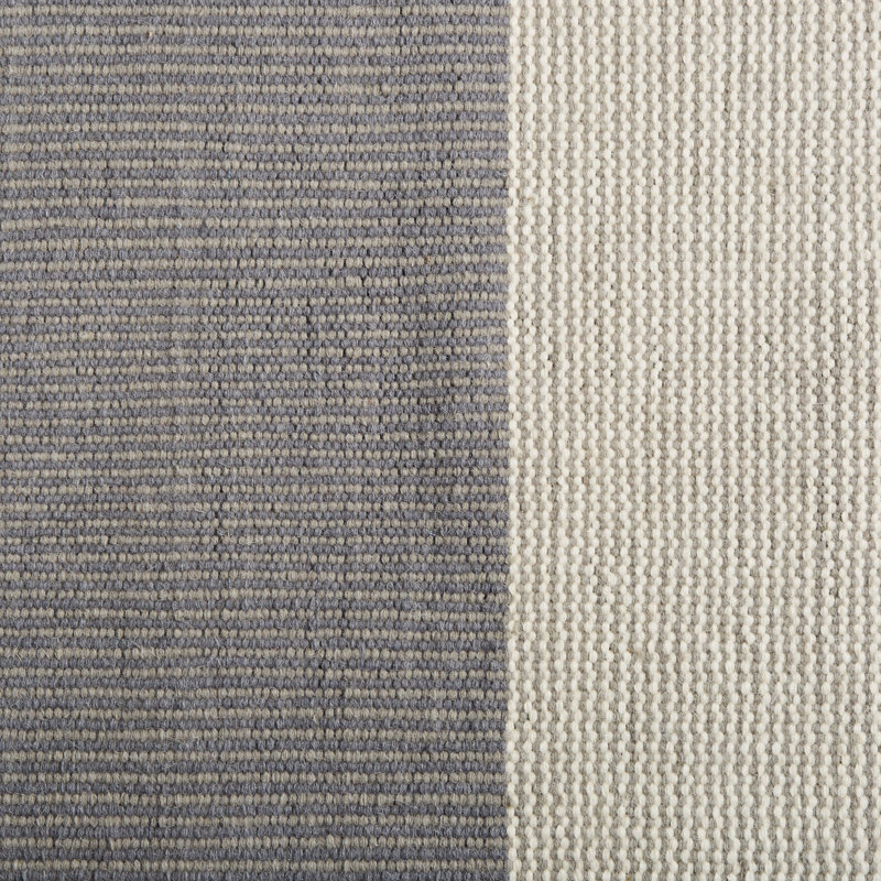 Right On Wool Striped Area Rug in Brown/Gray