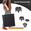 Foyer d'extérieur portatif pliable noir 19 pouces avec sac de rangement Pentagon