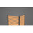 3.5ft H x 3.1ft W (2 Panels) No Dig Enclo Charleston Cedar Wood Privacy Screen, Ideal Outdoor Privacy Wall, Pool Equipment Enclosure, Trash Can Enclosures, Air Conditioner Fence, EC18009