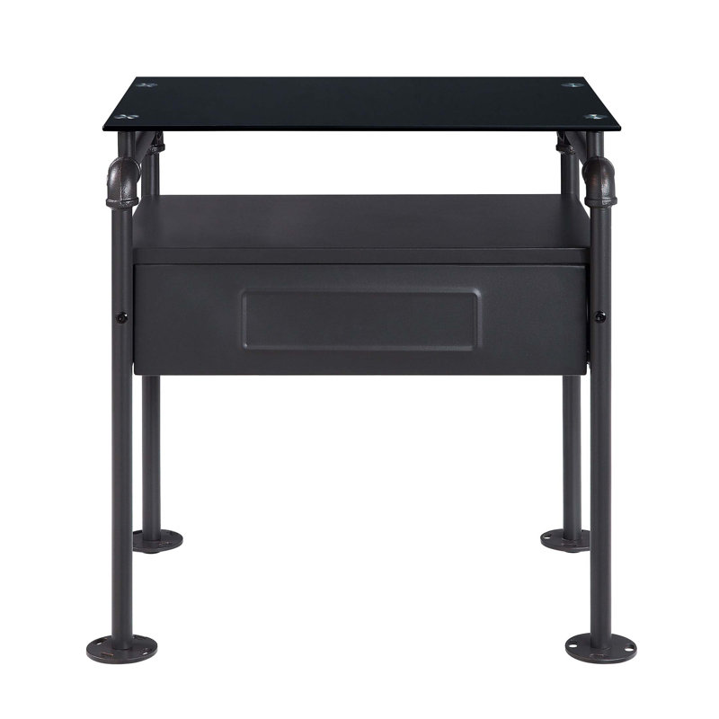 Jhanelle Metal Nightstand,night stand,bed side table