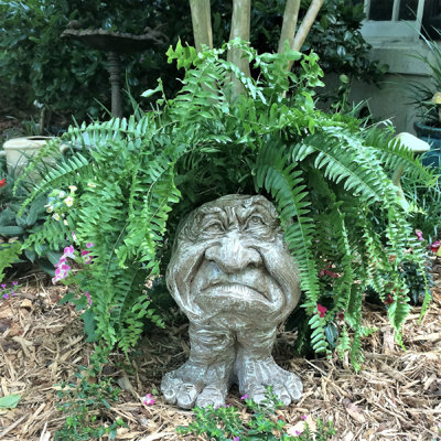 Muggly's Grumpy Gramps Face Statue