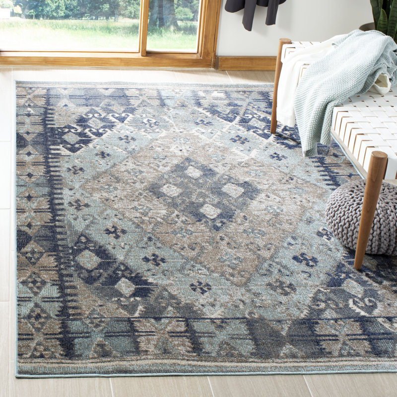 Tapis intérieur / extérieur Griffeth Performance Southwestern, Rectangle 9 pi x 12 pi