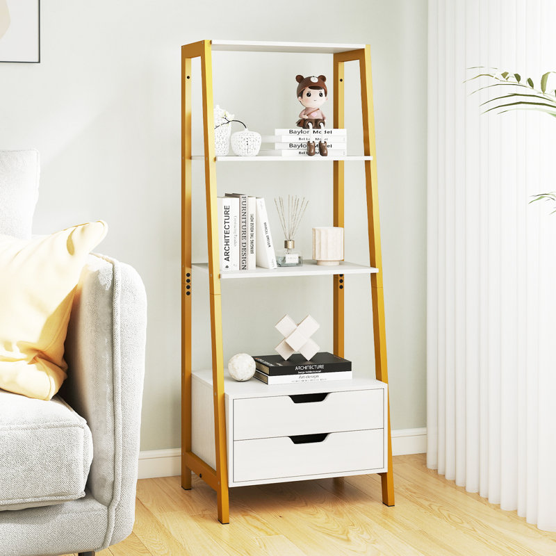134 cm H x 52 cm W Ladder Bookcase