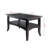 Camden Rectangular Coffee Table with Four Legs in Brown Finish, 17.85'' H X 33.5'' W X 18.5'' D