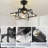 16" Modern Ceiling Fan with Dimmable Light, 3 Speeds, Reverse and Remote Included