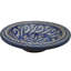 Assiette décorative en céramique marocaine bleue / grise du début du 20e siècle