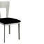 Chaise d’appoint en métal noir Wacker