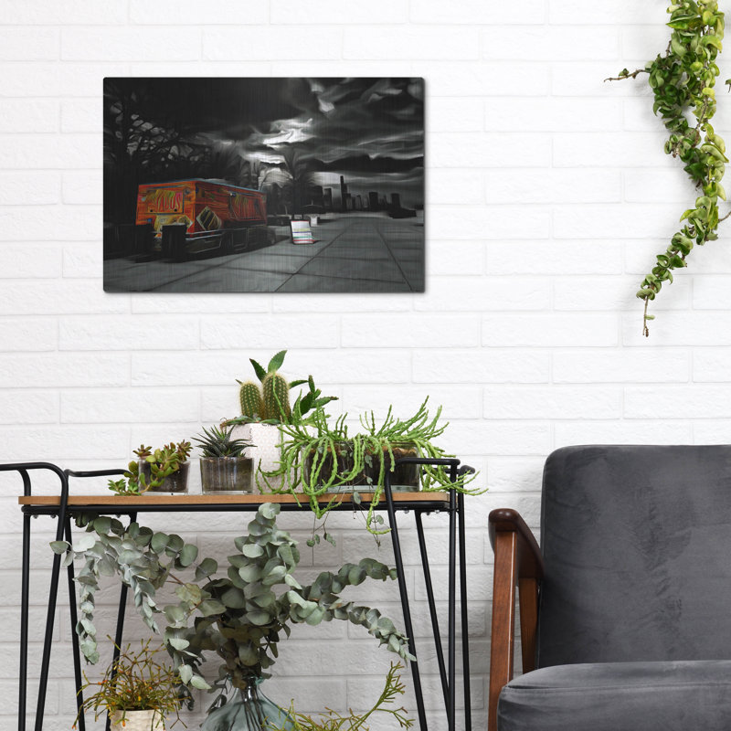 Art mural en métal luxueux «Chitaco» par Dante Plata, 16 po x 12 po, H 12 po x l 16 po