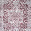 Tapis lavable à la machine avec envers antidérapant à motif floral moderne abstrait bourgogne et crème-1380849949
