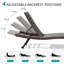 Chaise longue d'extérieur en osier 2 pièces