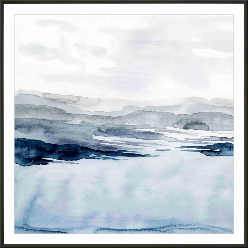 Faded Horizon I by Grace Popp, Black, 12"H x 8"W