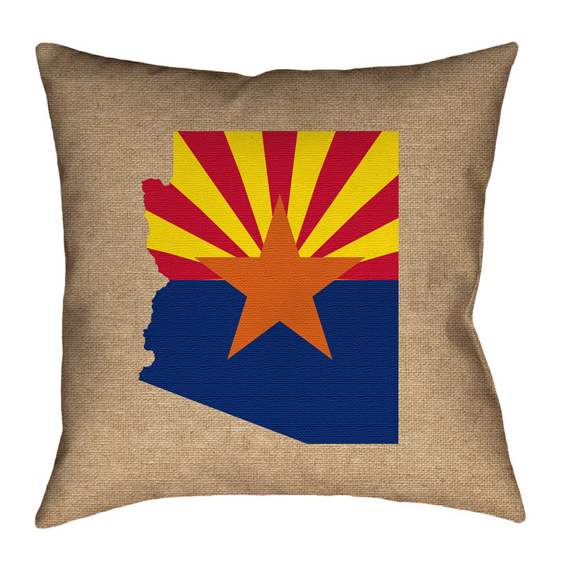 Drapeau de l’Arizona Katelyn Smith, Beige/bleu, 28 po x 28 po