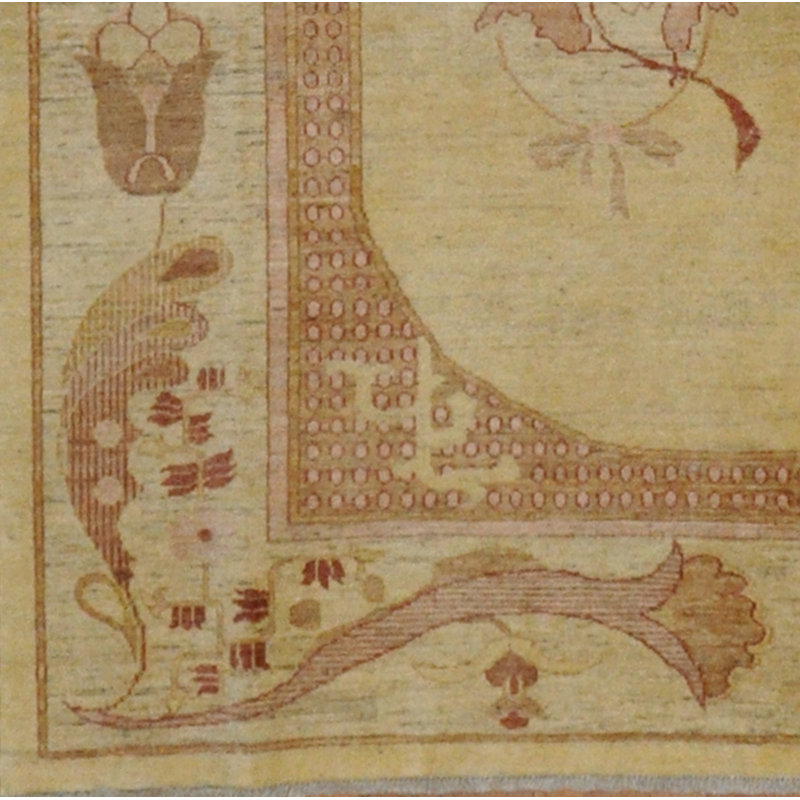 Tapis en laine noué à la main Khotan