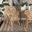 Kiger Modern Bohemian Rattan Flower Chair