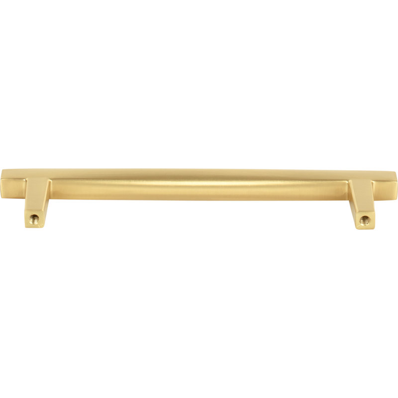 Whitlock Bar Pull, 5 1/16", Brushed Gold