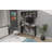 Traudel Writing Desk With Wall Shelf-364648056