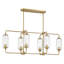 Lustre linéaire à 6 lumières Nunley-810315437