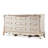 White Solid + Manufactured Wood Accent Cabinet-848696338