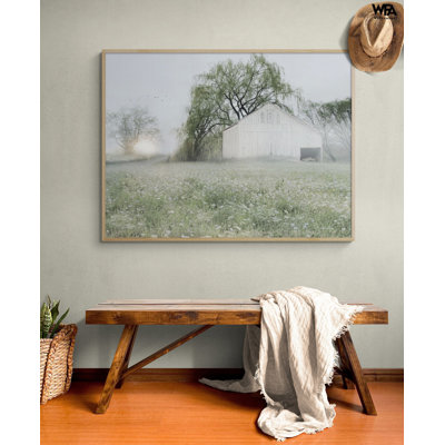 Impression sur toile de grange, décoration de style ferme, décoration de bureau de campagne rustique, décoration moderne rustique, impression de photographie de ferme