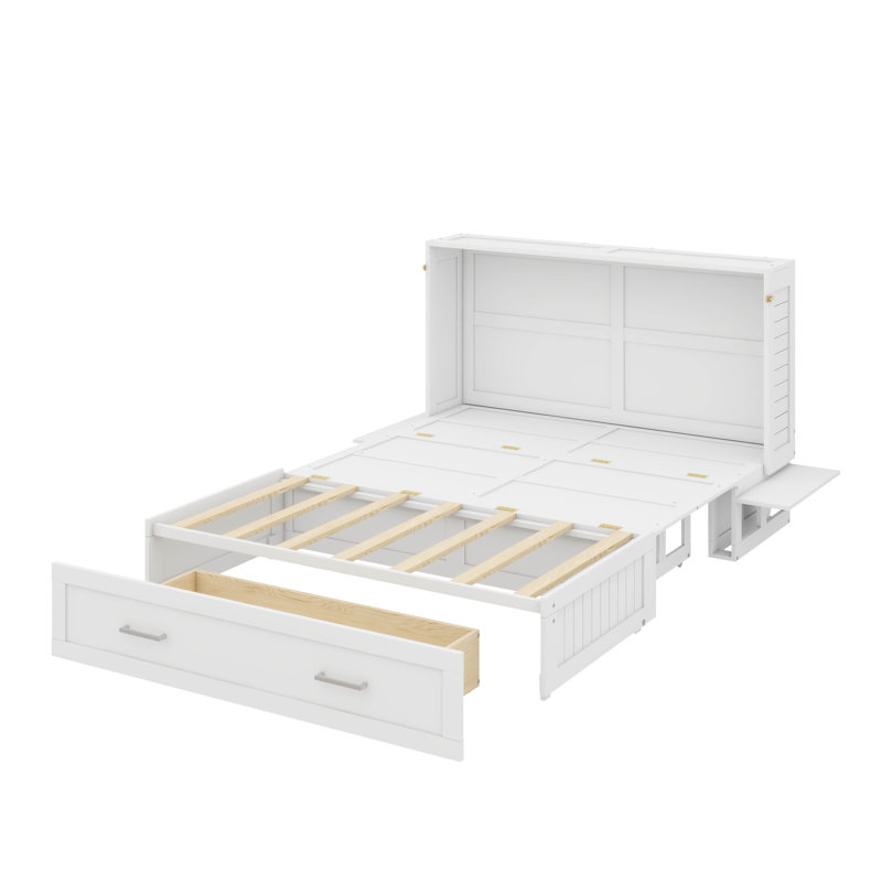Grand lit escamotable mobile avec tiroir