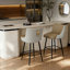 Tabourets de bar pivotants en microfibre de cuir avec revêtement de cuisine-1187470671-1187470669
