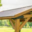 Abri de jardin extérieur en bois de cèdre 14 pi x 10 pi avec toit en acier galvanisé à toit rigide et PowerPort Backyard Discovery Norwood